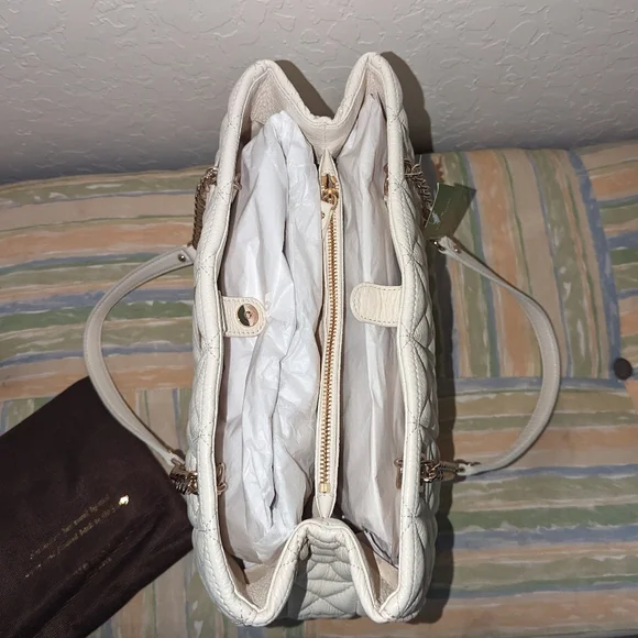 Kate Spade NY Sedgewick Place Phoebe Shoulder Bag Purse Quilted Cream Ivory - Picture 6 of 15